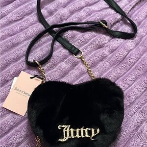 Juicy Couture Heart Fur Bag: BRAND NEW